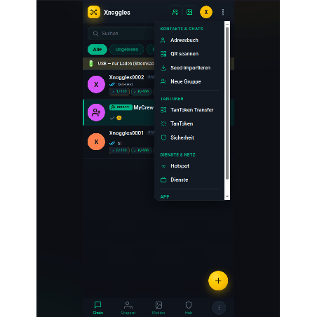 Xnoggles P2P Messenger v1.0.0 | TanToken System